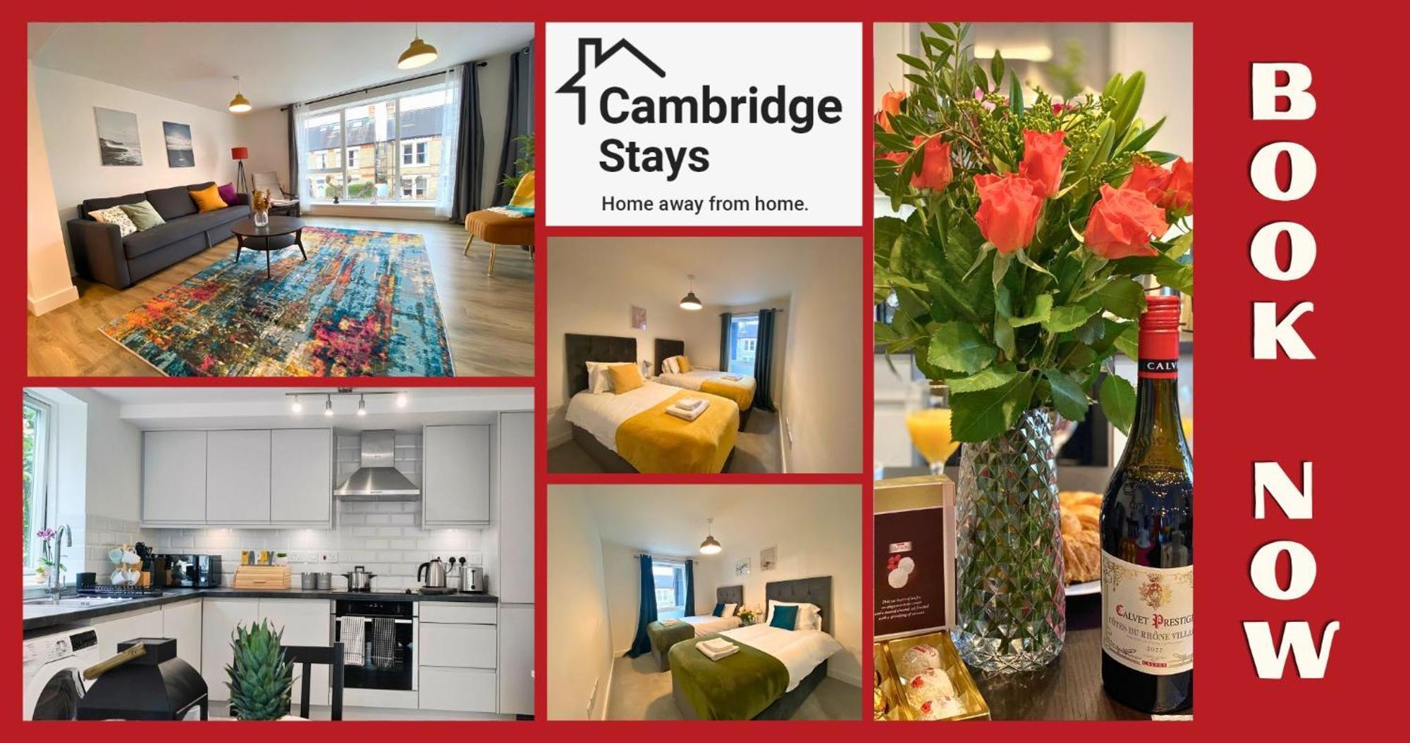 Cambridge Stays Riverside 2Br Flat-Walk To Centre-Parking-Balcony Luaran gambar